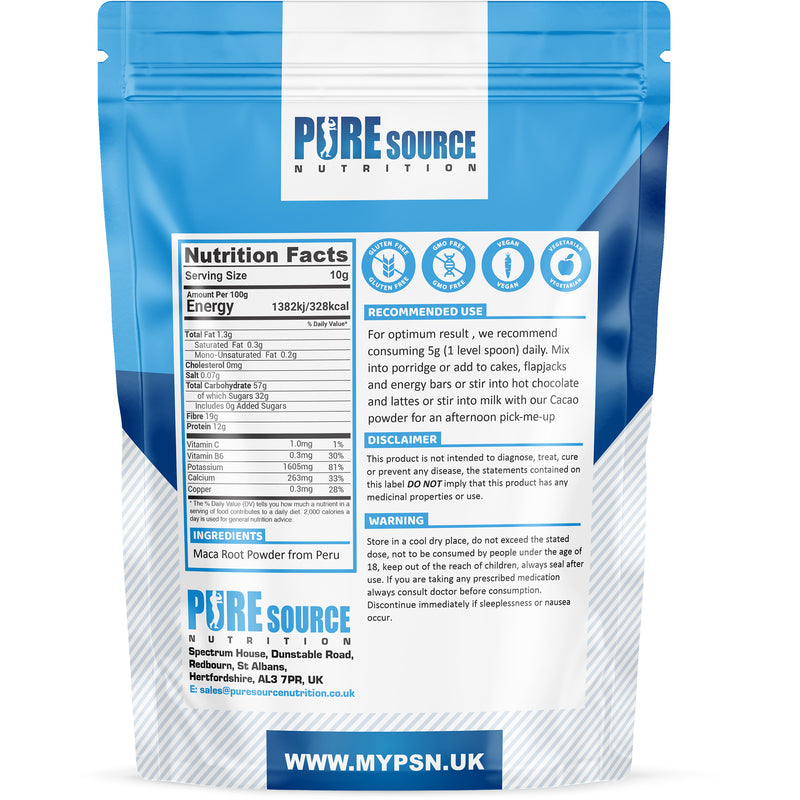 Pure Source Nutrition Maca Root Powder