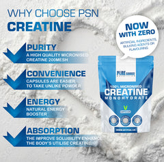 Pure Source Nutrition Creatine Capsules 750mg